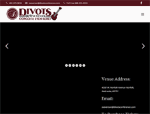 Tablet Screenshot of divotsconcertseries.com